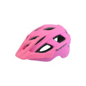 Kask rowerowy KIDS MATT, in-mold, różowo-czarny, roz: M (53-55cm)