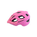 Kask rowerowy KIDS MATT, in-mold, różowo-czarny, roz: M (53-55cm)