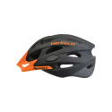 Kask rowerowy Straight MATT, out-mold, czarno-pomarańczowy, roz: L (58-61cm)