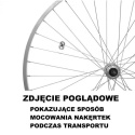 KOŁO 26 cal przód MTB, o/alu, CNC, stożek srebrny, p/alu