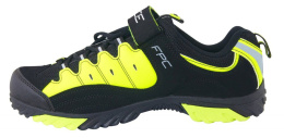 Buty rowerowe MTB force turystyczne czarno-fluo