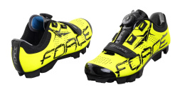 Buty rowerowe force MTB crystal, fluo