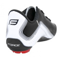 Buty rowerowe force road light CARBON, biało-czarne