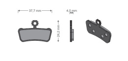 Klocki(okładziny) do hamulca tarczowego JET-36 METALICZNE - Avid XO Trail/Elixir/Sram Guide