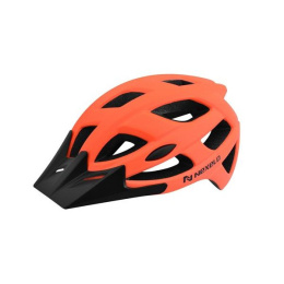 Kask rowerowy CITY MATT,in-mold, siatka, pomarańczowo-czarny, roz:L (58-61cm)