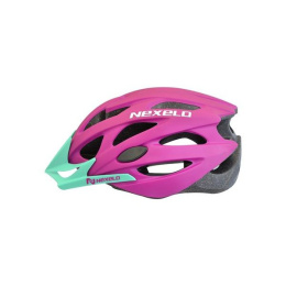 Kask rowerowy Straight MATT, out-mold, fioletowo-turkusowy, roz: M (55-58cm)