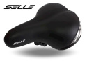 Siodło SELLE City czarne + tył kratka 250x210