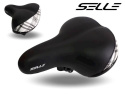 Siodło SELLE City czarne + tył kratka 250x210