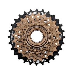 Wolnobieg 6-rzędowy Shimano MF-TZ500-6 , indeksowany,14-28T, stalowy,brązowy