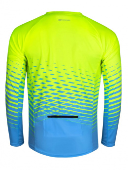 Bluza rowerowa force MTB angle, fluo-niebieska