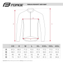 Bluza rowerowa force MTB angle, fluo-niebieska