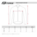 Kurtka rowerowa Force lightweight wiatroszczelna fluo slim rozm M