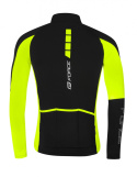 Kurtka rowerowa force zoro, czarno-fluo rozm XL