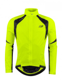 Kurtka rowerowa wiatrówka Force x53, fluo-czarny