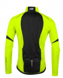 Kurtka rowerowa wiatrówka Force x53, fluo-czarny